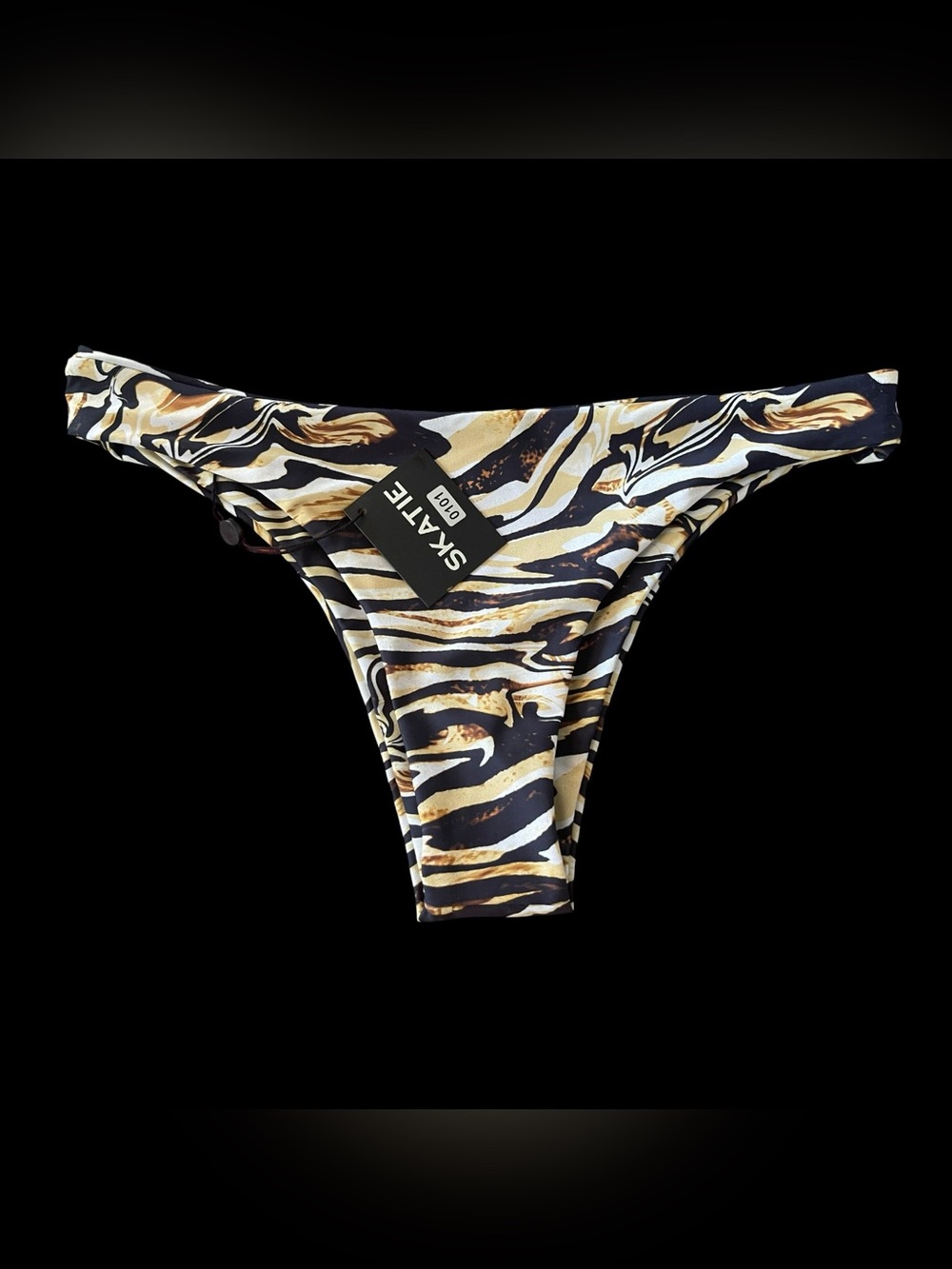 SKATIE Dylan Bikini Bottom NWT XL Animal Print Cheeky Swim Bottom $60 Retail